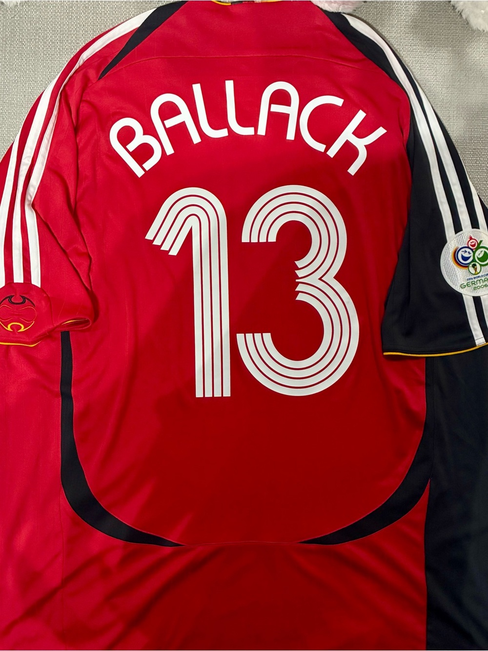 Adidas Germany 2006 World Cup Michael Ballack #13 Away Jersey — Adult XL